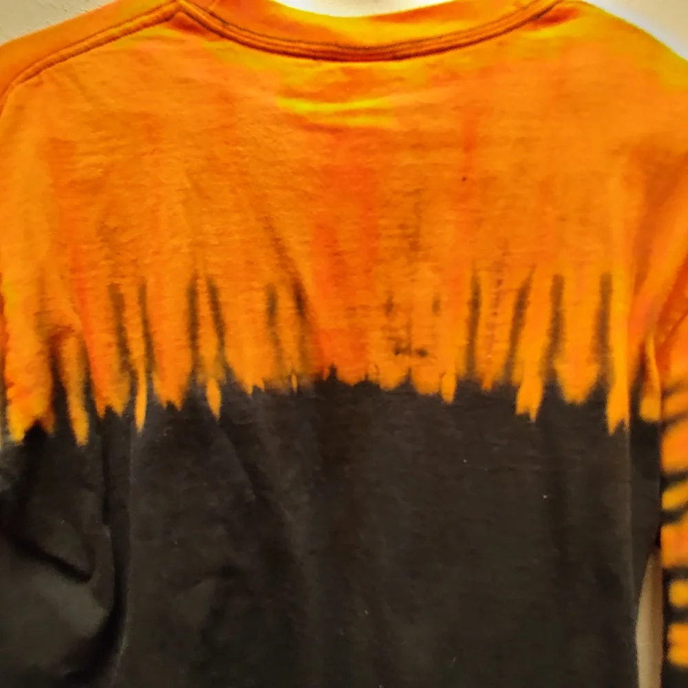 Womens Harley Davidson Orange and Black Long Sleeve Shirt Size M - Picture 8 of 8